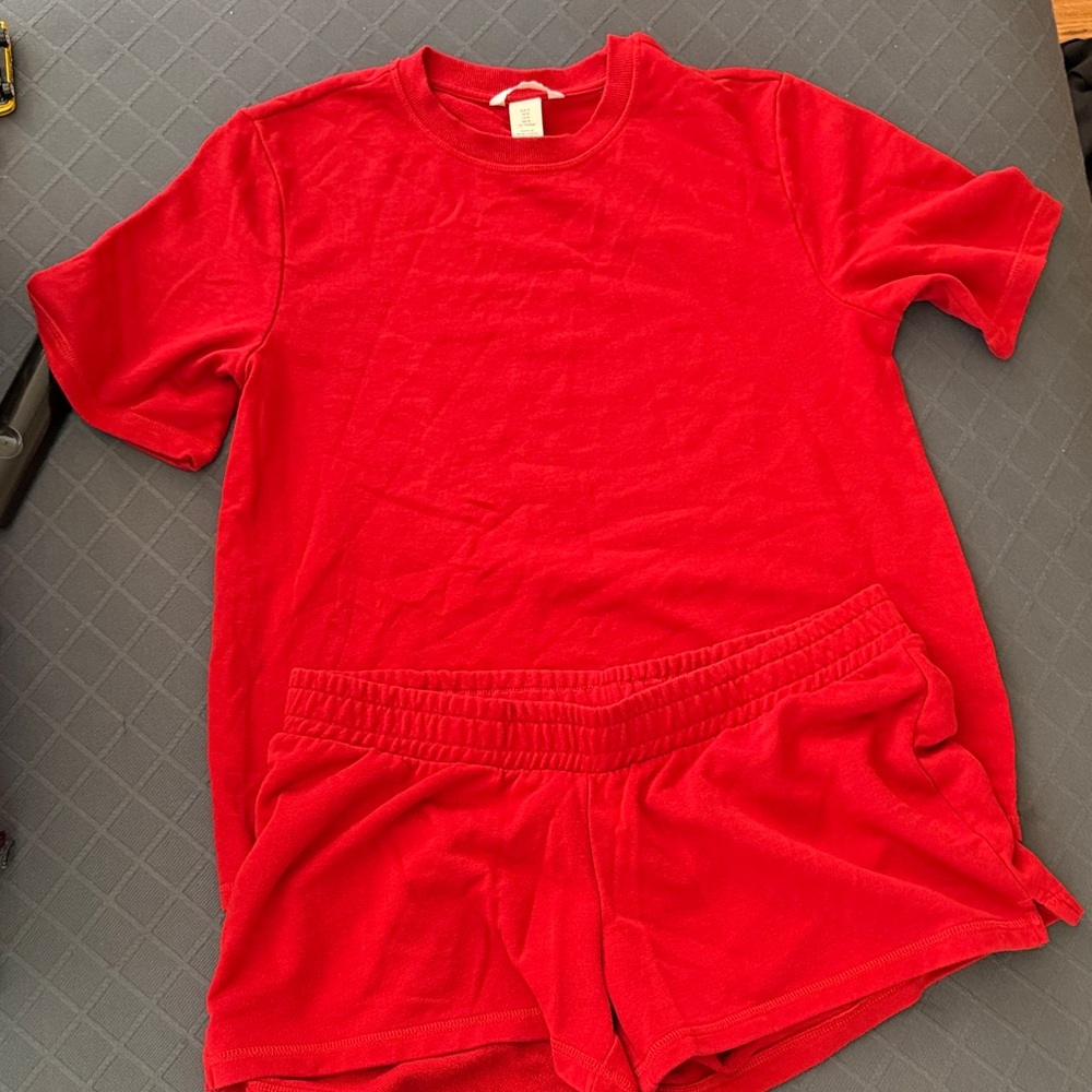 Red Sweater Set